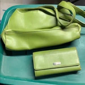 Gently used Nine & co Green purse & wallet